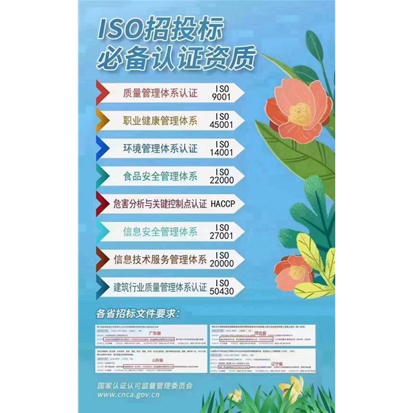 招投標(biāo)必備認(rèn)證資質(zhì)